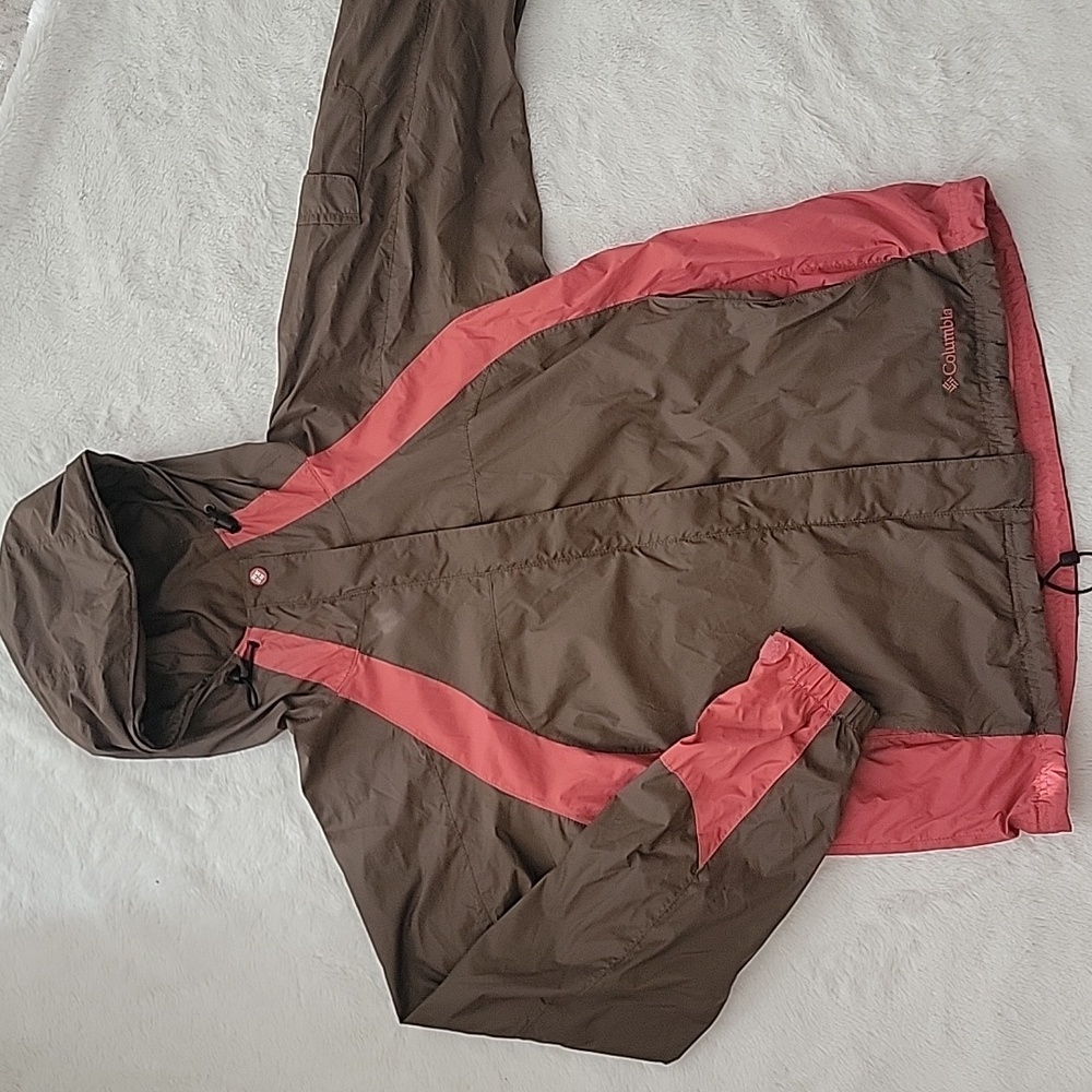 Womens Hooded Columbia Windbreaker - Waterproof Breathable Omni-Tech